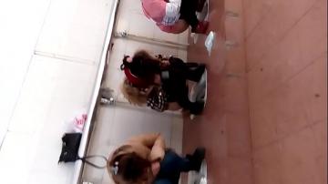 Shaved Asian Girl Public Peeing